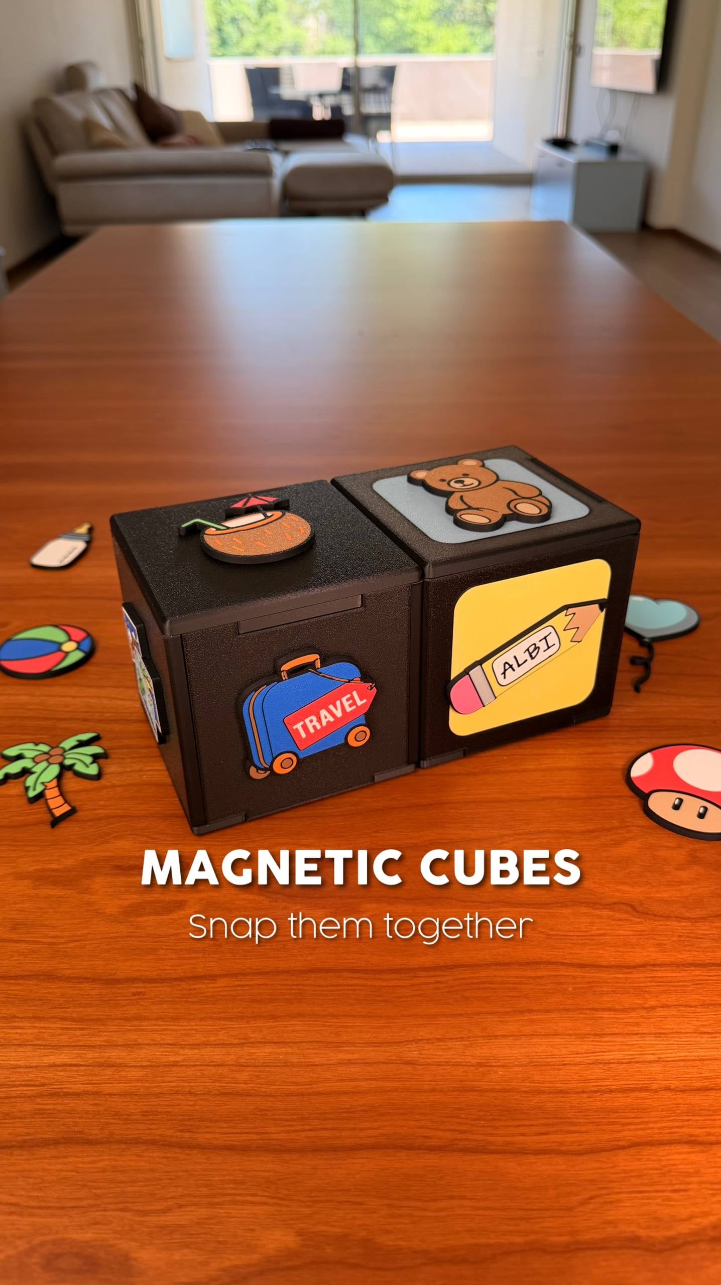 MEMORY CUBE | MAGNETIC PHOTO CUBE 3d model