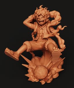 Luffy Gear 5 Joyboy Figure | One Piece Sun God Nika Statue | Anime | Epic Manga 3d model