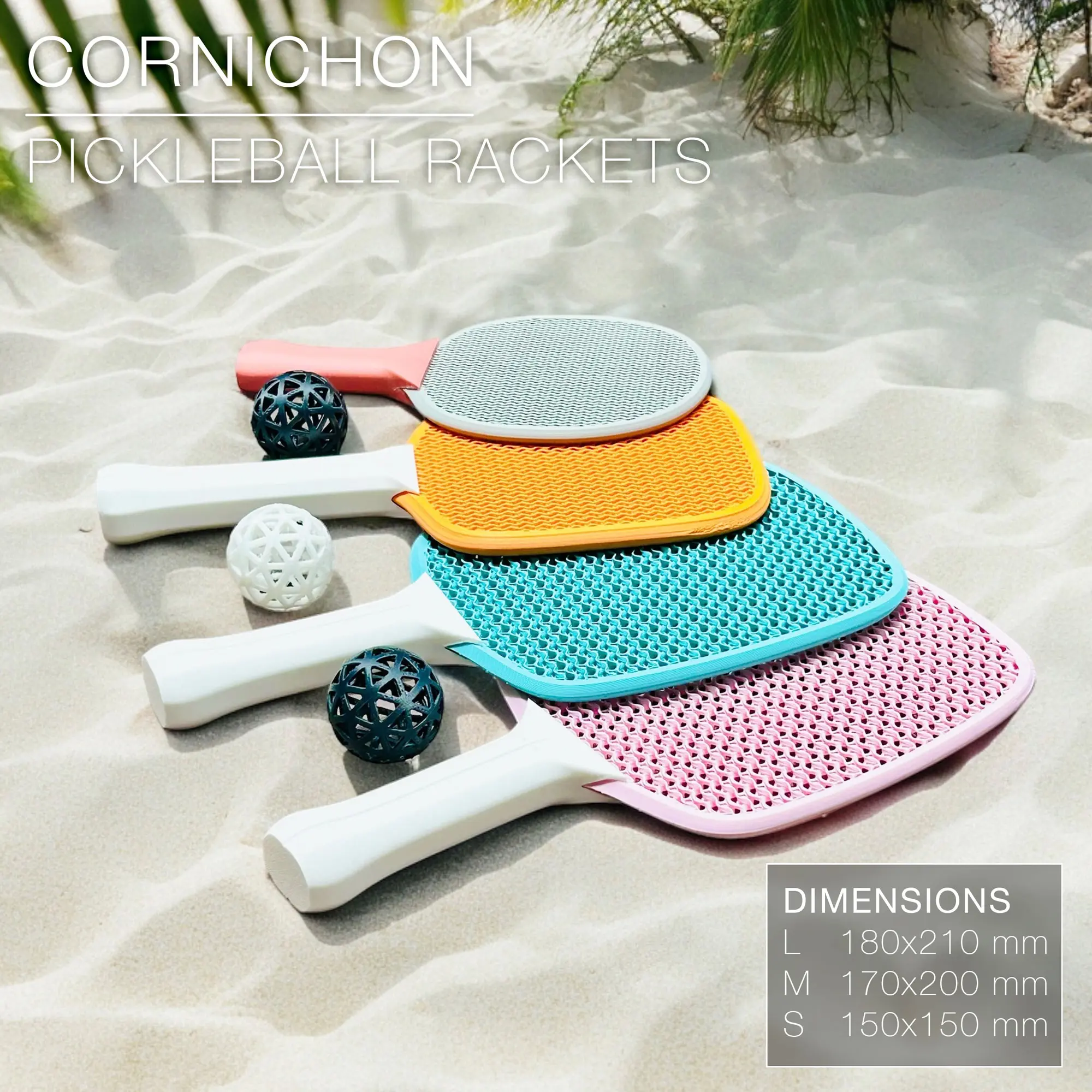 CORNICHON | Pickleball rackets set, fast print 3d model