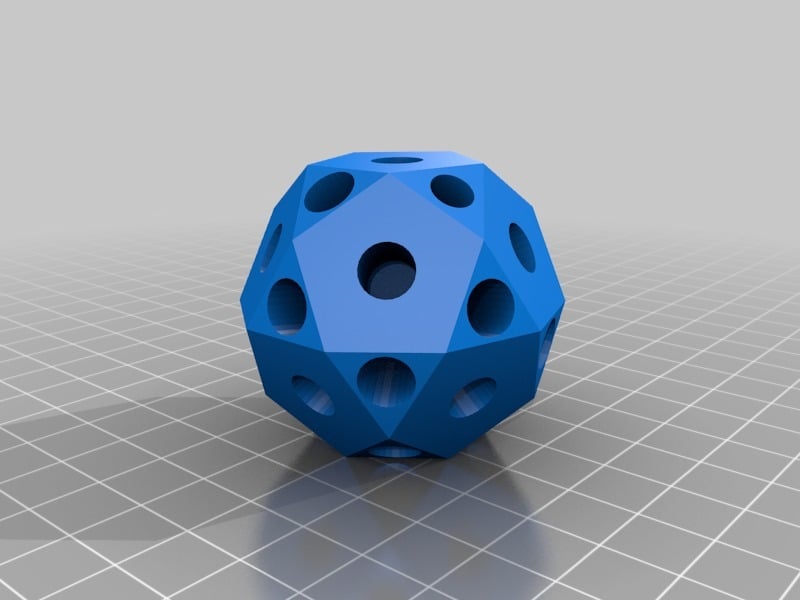 pencil construction iscahedron builder 3d model