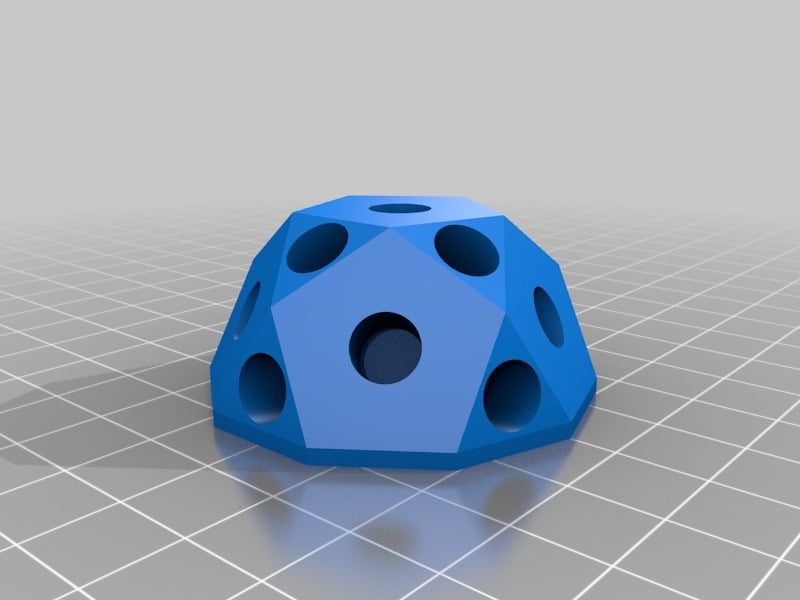pencil construction iscahedron builder 3d model