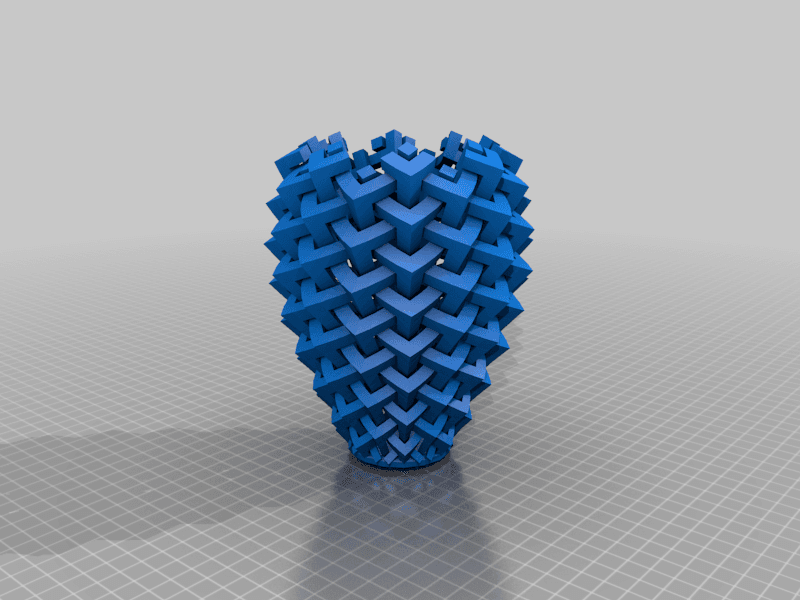 Vase with mesh repaired 3d model