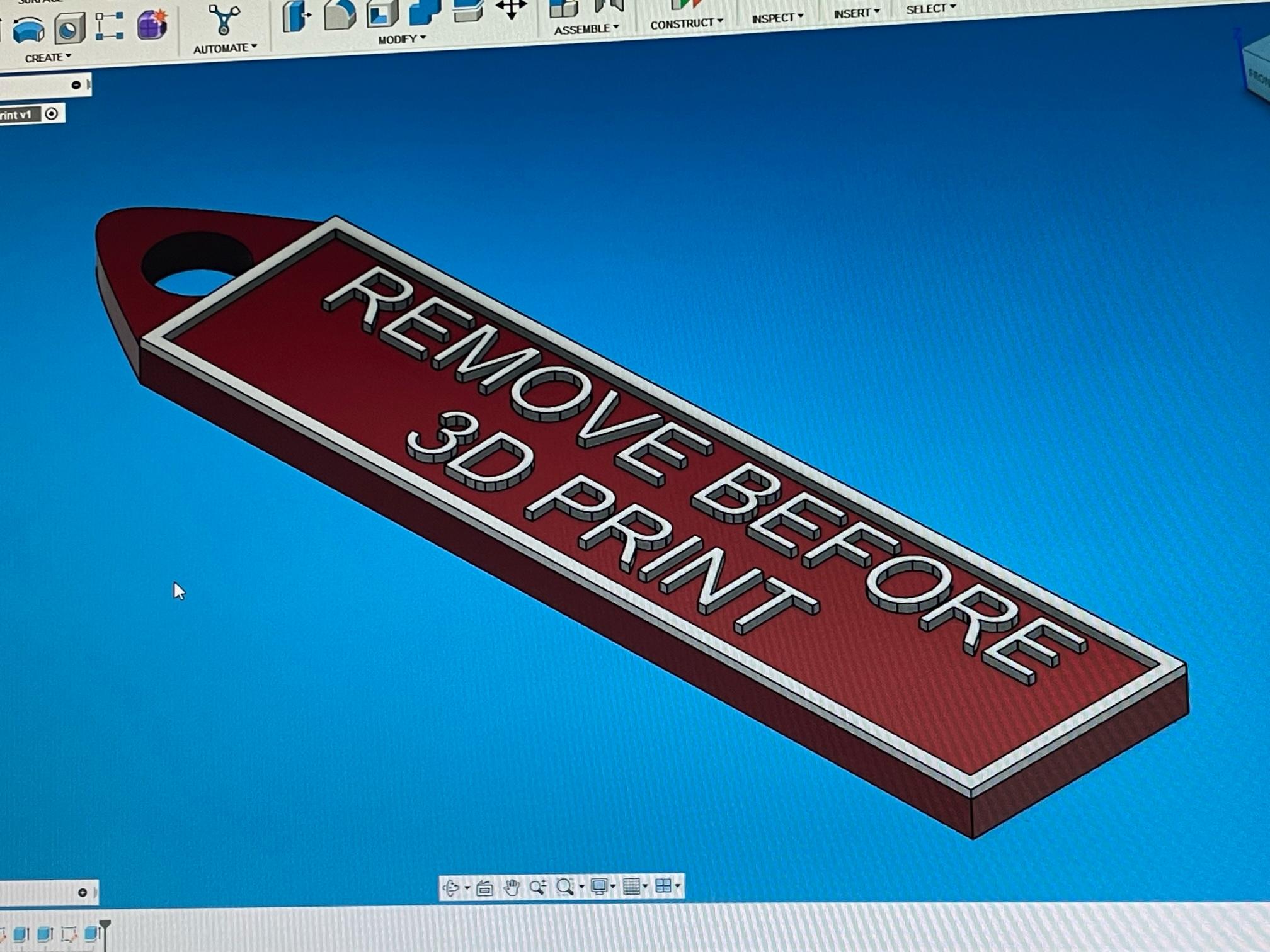 Remove Before Print  3d model