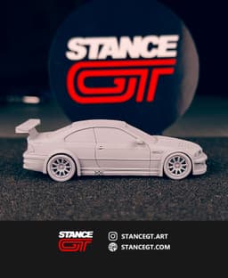 BMW M3 GTR e46 | SCALED 1/64 | Model kit car 3d model