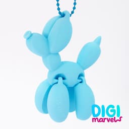 Balloon Dog Flexi + Keychain (Free Commercial Use) 3d model