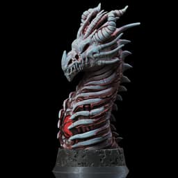 Undead Dragon (Pre-Supported) 3d model