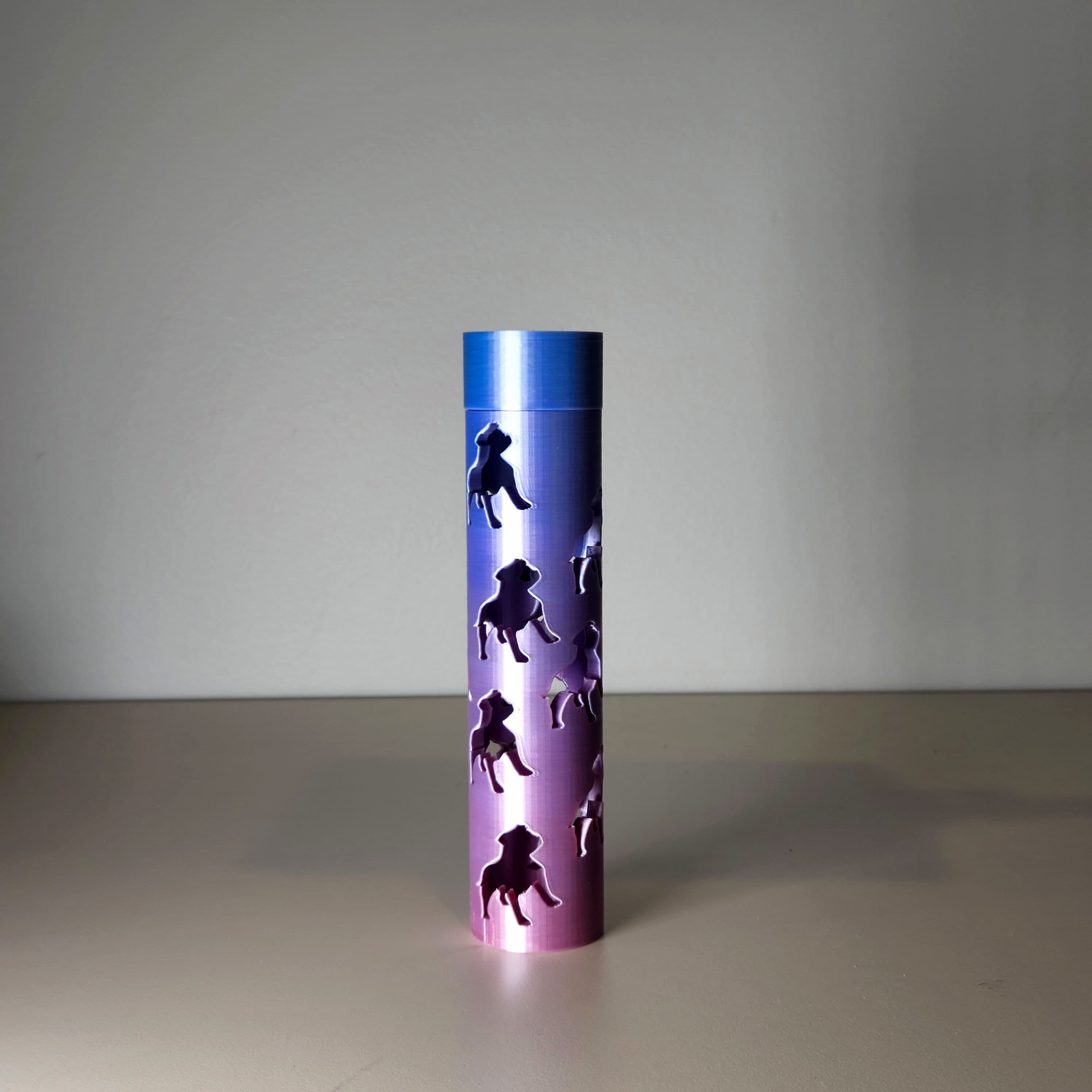 Dog Pencil Tube - Easy Print 3d model