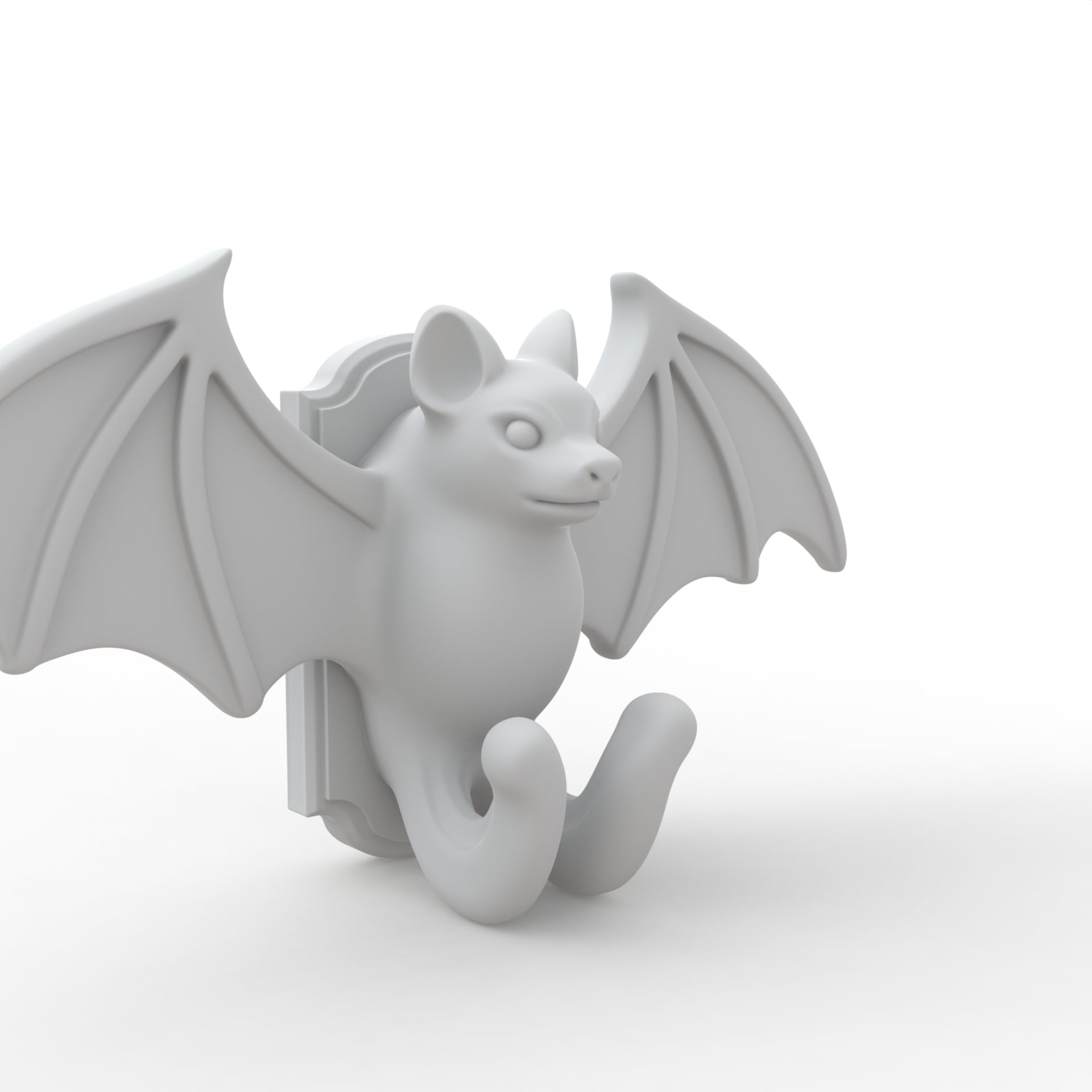 Bat Key Hook for Wall 3d model