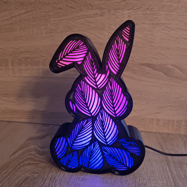 BUNNY RABBIT LED LAMP 3d model