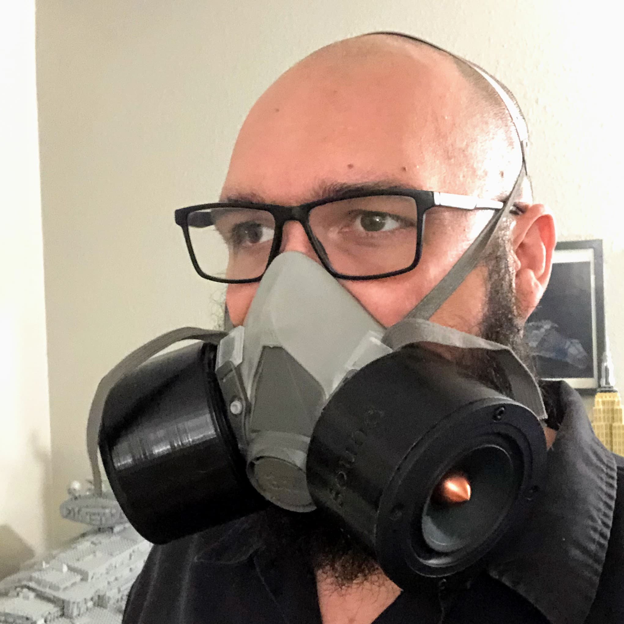 SoundMask v0.16 - Completed mask on me - 3d model