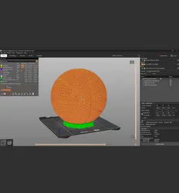 Airless Basketball Size 5 -GeomHex- PEBA 3d model