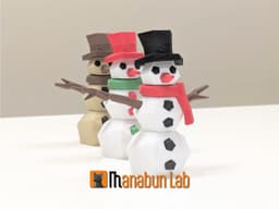 Low Poly Snowman Magnet Puzzle (No supports, no AMS) 3d model
