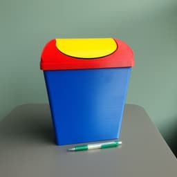 Swing-top Trash Can 3d model