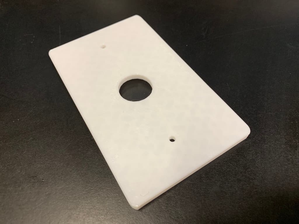 Wire Passthrough Wall Plate 3d model