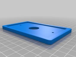 Wire Passthrough Wall Plate 3d model