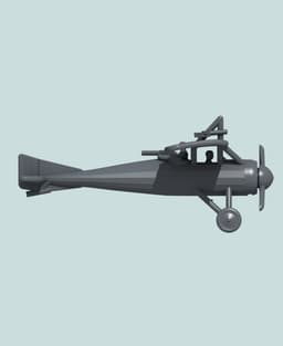 1:144 Morane-Saulnier Type P (British MoS.26) 3d model