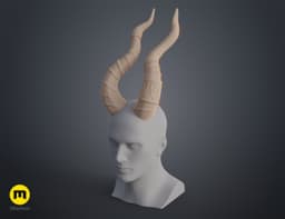 Wyvern dragon Horns 3d model