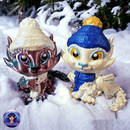 Winged Winter Hatchling 3d model