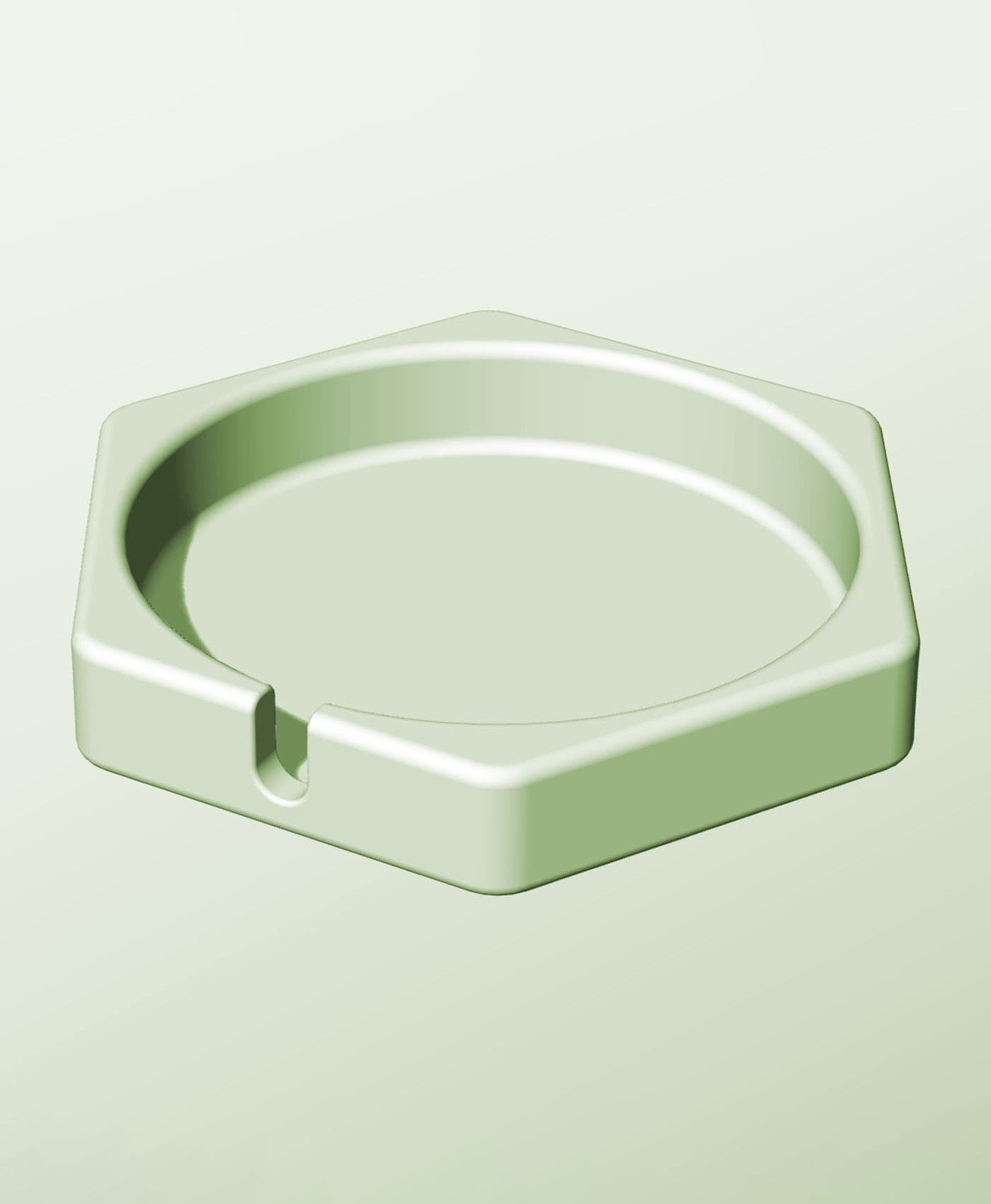CH128-25-S Modular stacking slotted container for home decor 3d model