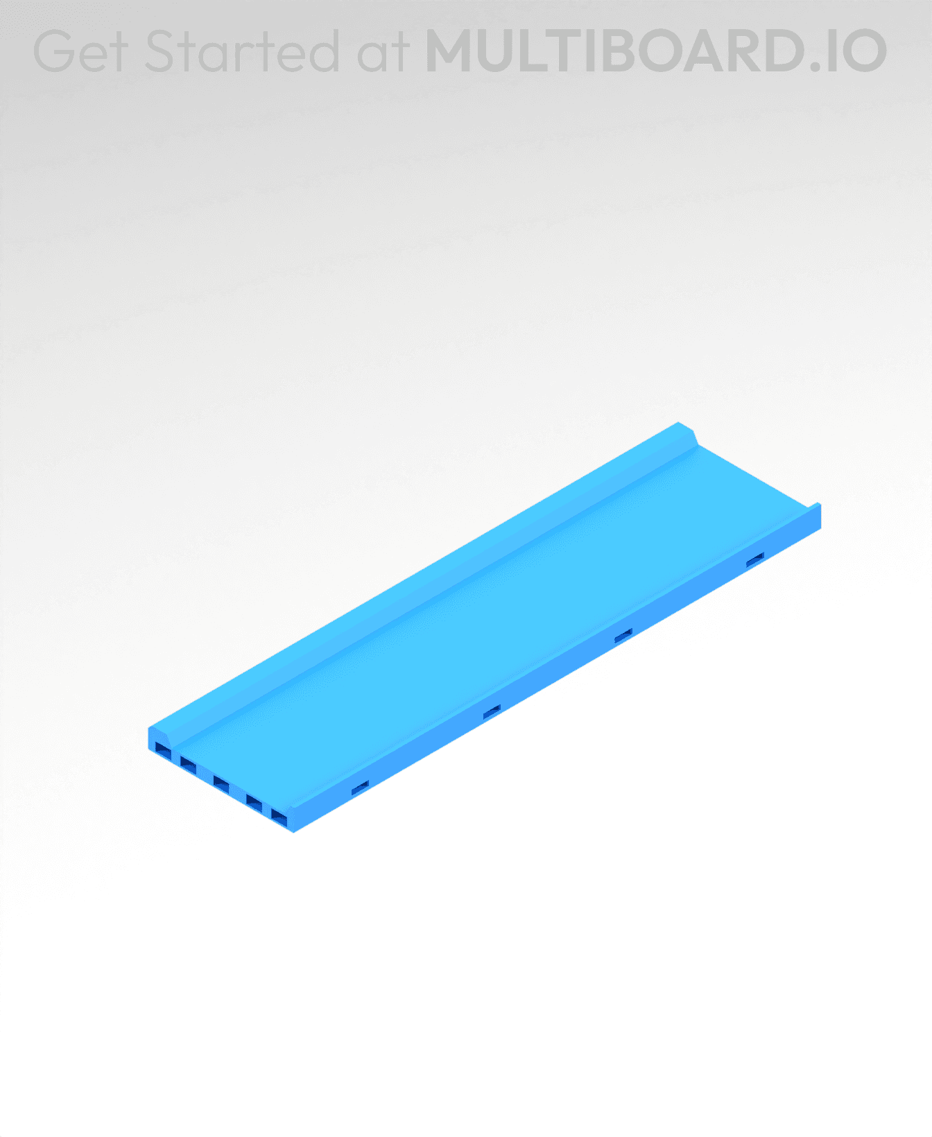 8x2 MU - Center - Modular Bolt-Locked Shelf 3d model