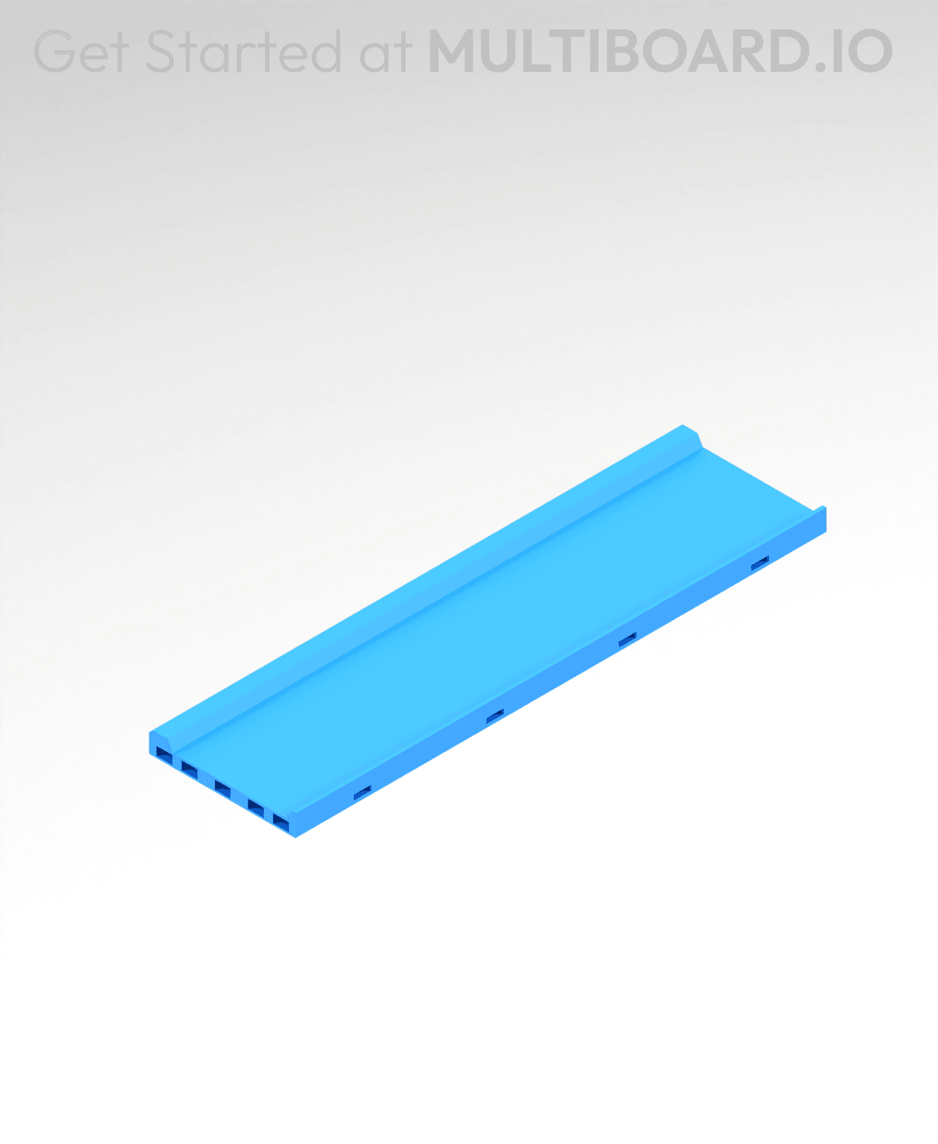 8x2 MU - Center - Modular Bolt-Locked Shelf 3d model