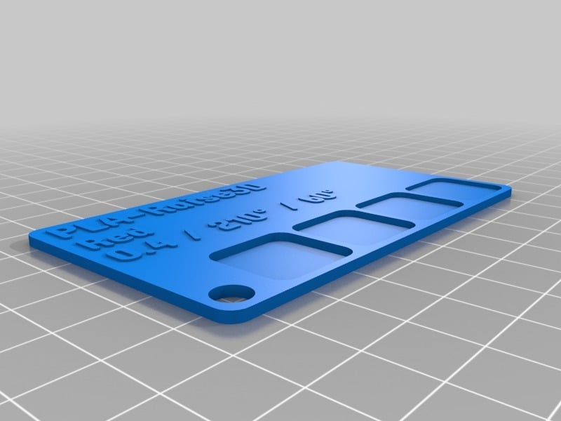 PLA Raise3D Red Karte 3d model
