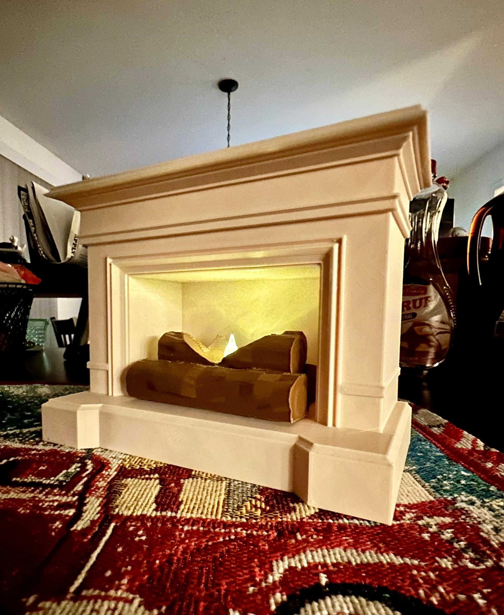 Tea Light Fire Place Mantel - Cute & Homey little fireplace! - 3d model