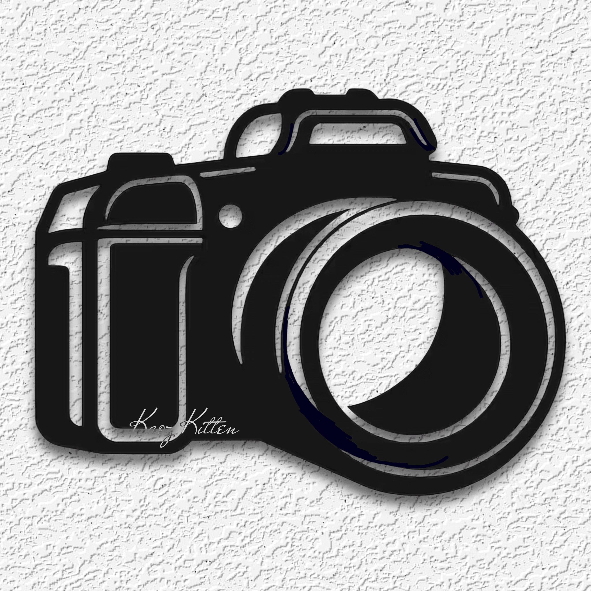 photography camera wall art shutterbug home decor photographer 3d model