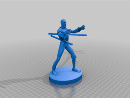 Zombie with wood in him 3d model