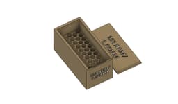 223/5.56 50 round ammo box 3d model