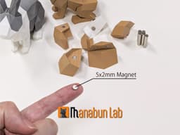 Low Poly Rabbit Magnet Puzzle (No supports, no AMS) 3d model