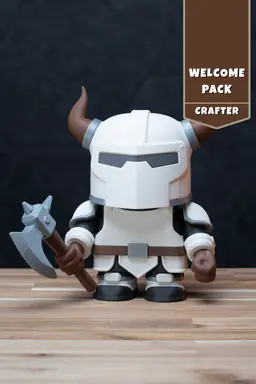 Kiln Crafter Knight - Welcome Pack Chunkable Kit | No Supports, No AMS, No Glue 3d model