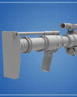 CJ-9 Electrified Bo-Rifle - Star Wars 3d model