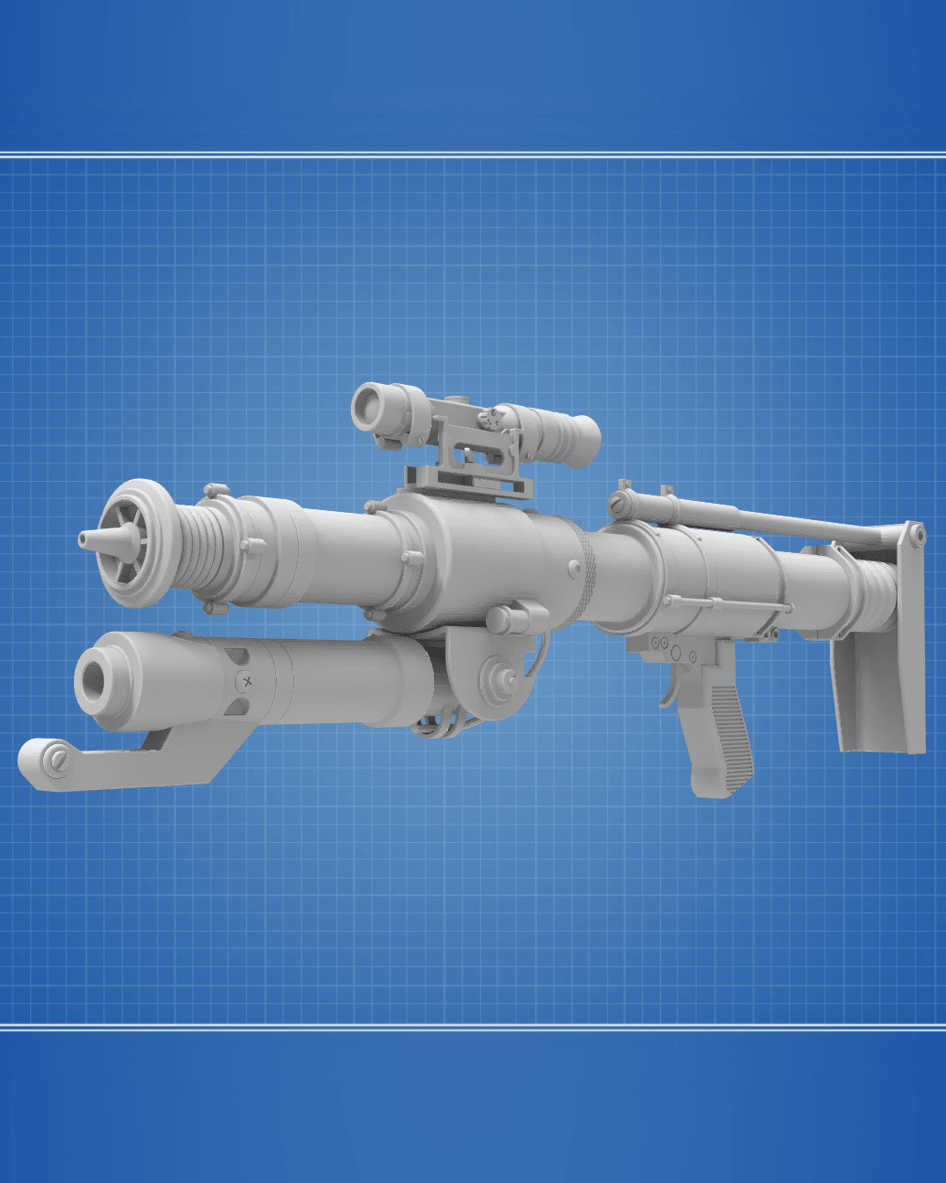 CJ-9 Electrified Bo-Rifle - Star Wars 3d model