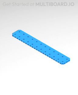 2x12 MU - Small Thread Offset MU - MultiBoard Plate 3d model