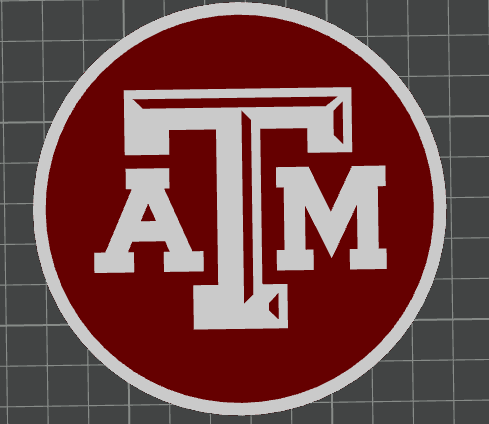 Texas A&M University Coaster - Bambu AMS 3d model