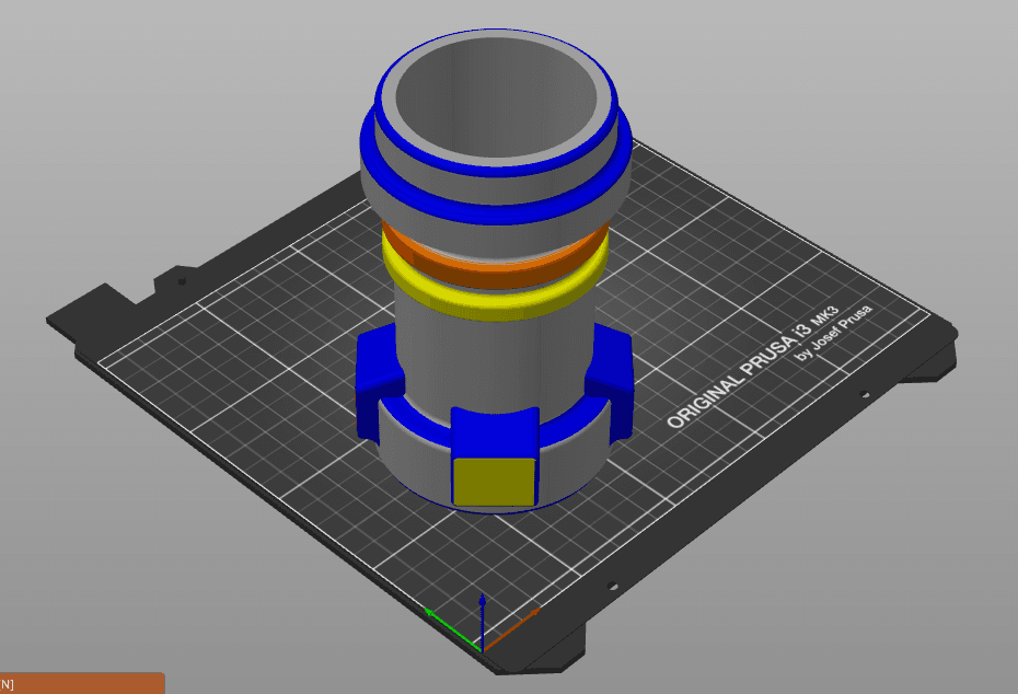 Remix of LEGO Lightsaber inspired Can Coozie - Painted for Prusa MK3S+ MMU3 3d model