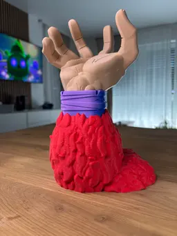 Gaming Controller Stand - Goku SSJ4 from Dragonball - Fan Art 3d model
