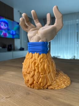 Gaming Controller Stand - Goku SSJ4 from Dragonball - Fan Art 3d model