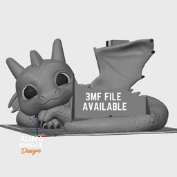 Relaxing Baby Dragon suitable for the Toniebox 3d model