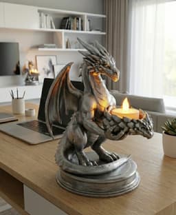 Dragon Guardian Tea Light Holder.stl 3d model