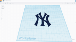 New York Yankees Logo 3d model
