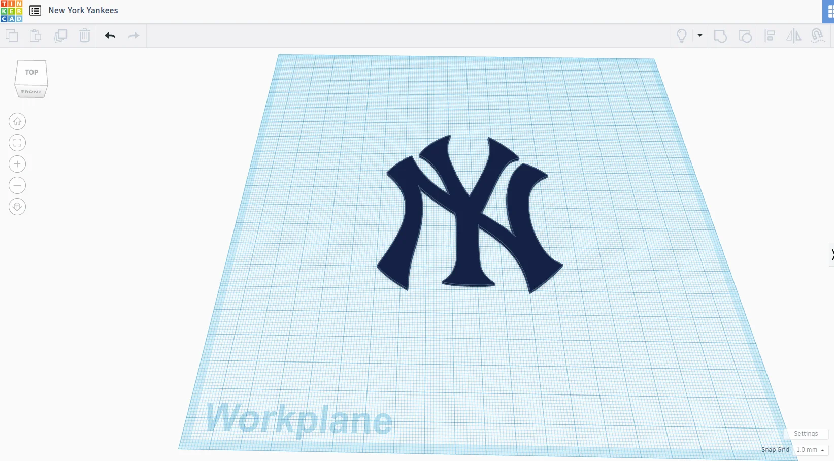 New York Yankees Logo 3d model