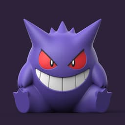 Gengar (Easy Print No Supports) 3d model