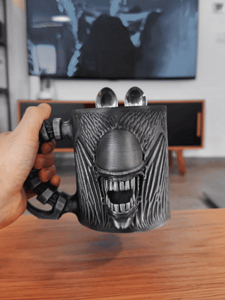 Xenomorph Ice Cream Pint Holder 3d model