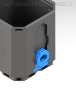 Fix Point Bolt-Locked - 0.5 LU Bin Fit - OI Fold-In Locked Lite Rail (0.5 MU Rail) 3d model