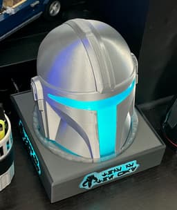 Mandalorian Helmet Display Stand 3d model
