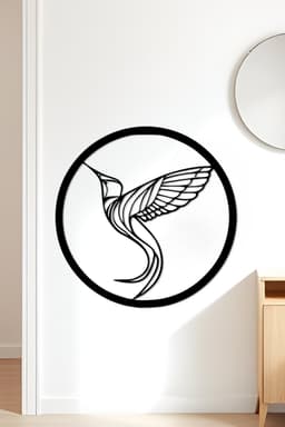 Hummingbird Wall Art, Wall Decor, Home Decor 3d model