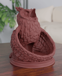 RPG - Owl Dice Tower 3d model