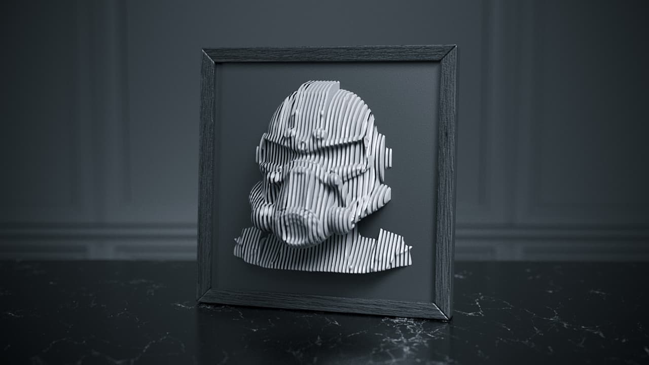 Fallout Layered Wall Art – 3D Printable Gamer Decor 3d model
